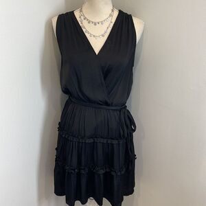 Black Ruffle Dress by Naked Zebra (NWT)